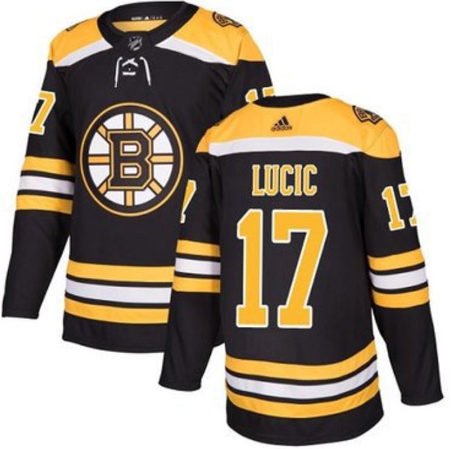 Boston Bruins #17 Milan Lucic Black Stitched Hockey Jersey