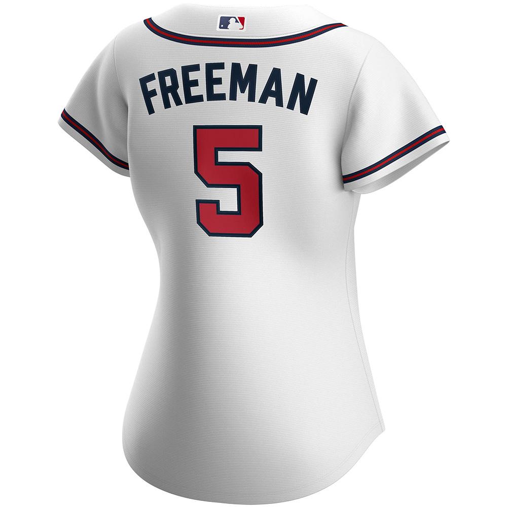 Women's Atlanta Braves Freddie Freeman Cool Base Replica Jersey White