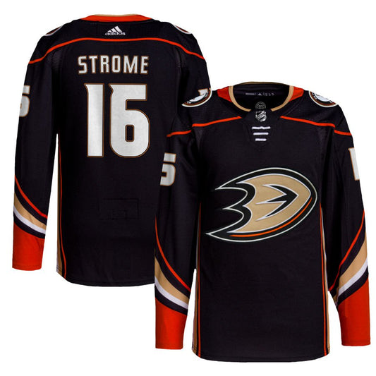 Anaheim Ducks #16 Ryan Strome Black Home Authentic Jersey