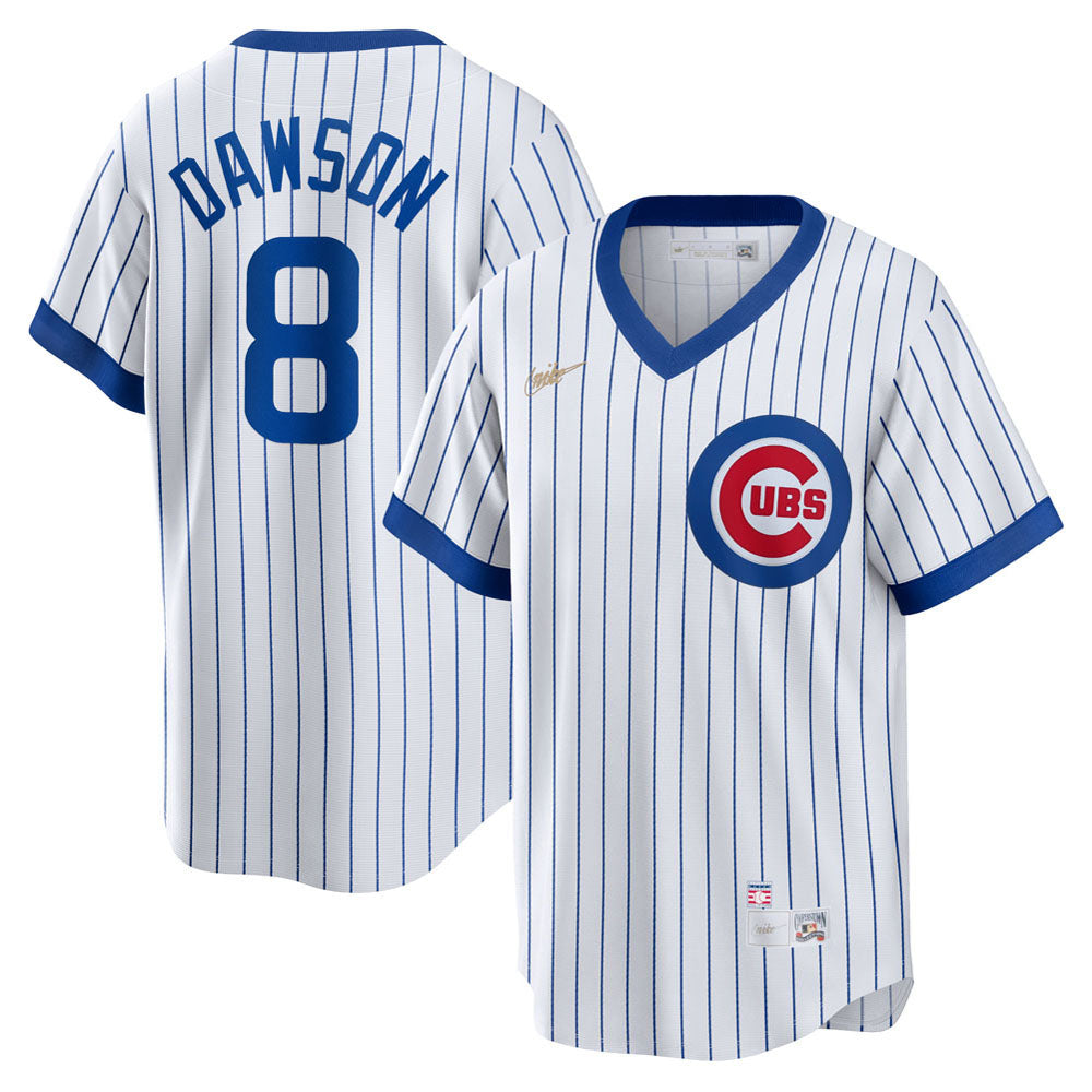 Men's Chicago Cubs Andre Dawson Home Cooperstown Collection Player Jersey - White