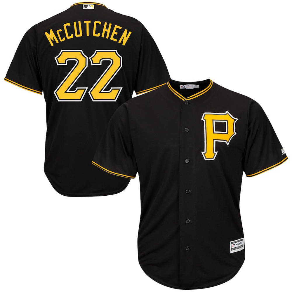 Youth Pittsburgh Pirates Andrew McCutchen Cool Base Replica Alternate Jersey - Black